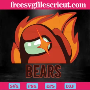 Among Us Chicago Bears Football Teams, Digital Files Invert