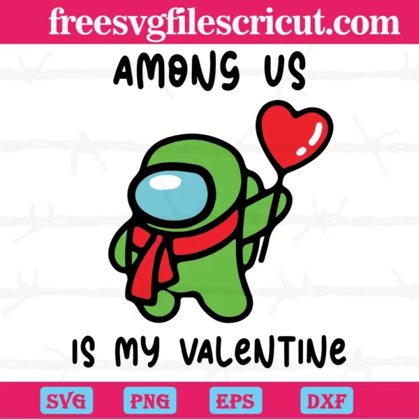 Among Us Is My Valentine, Vector Illustrations