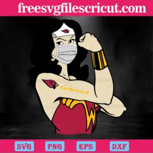 Arizona Cardinals Wonder Woman, Scalable Vector Graphics Invert