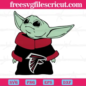 Atlanta Falcons Nfl Baby Yoda, Cuttable Svg Files