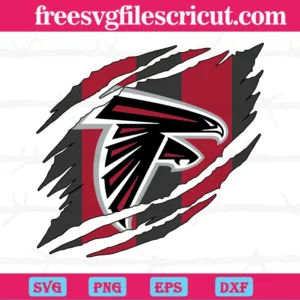 Atlanta Falcons Torn Nfl, Svg Png Dxf Eps