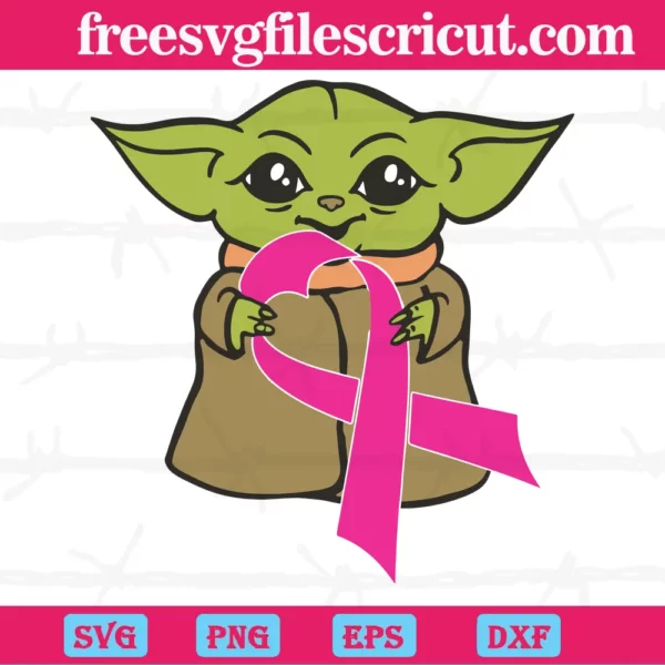 Baby Yoda Breast Cancer, Scalable Vector Graphics