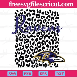 Baltimore Ravens Leopard Spirit, Vector Files
