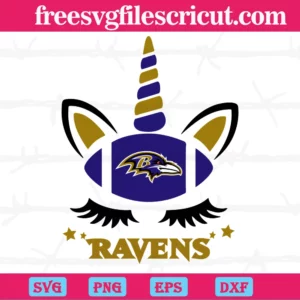 Baltimore Ravens Unicorn, Laser Cut Svg Files