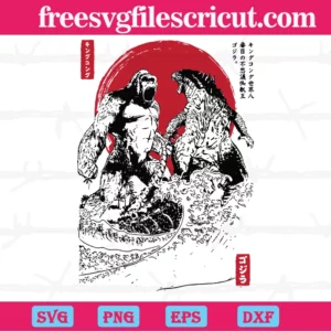Battle For The Ages Godzilla, High-Quality Svg Files