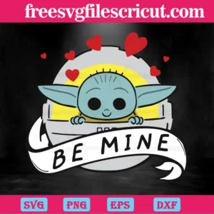 Be Mine Baby Yoda Valentine, Downloadable Files