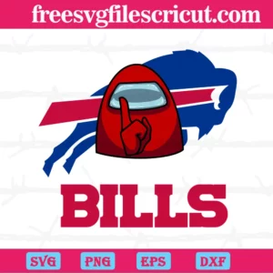 Buffalo Bills Among Us Nfl Teams Logo, Graphic Design