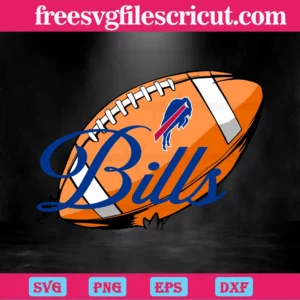 Buffalo Bills Nfl Ball, Svg Files For Crafting And Diy Projects Invert