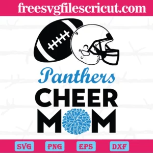Carolina Panthers Cheer Mom, Svg Designs