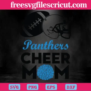 Carolina Panthers Cheer Mom, Svg Designs Invert