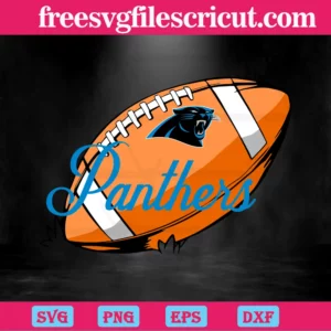 Carolina Panthers Nfl Ball, Svg Png Dxf Eps Cricut Invert