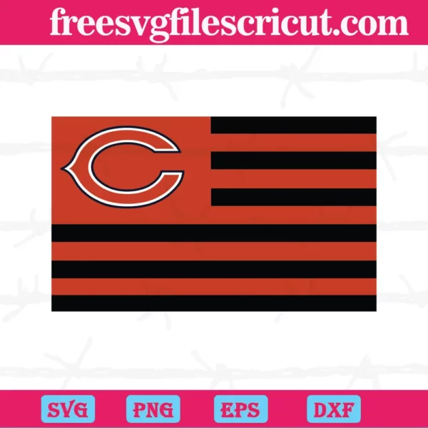 Chicago Bears Flag, Graphic Design