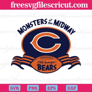 Chicago Bears Monsters Midway, Svg Png Dxf Eps