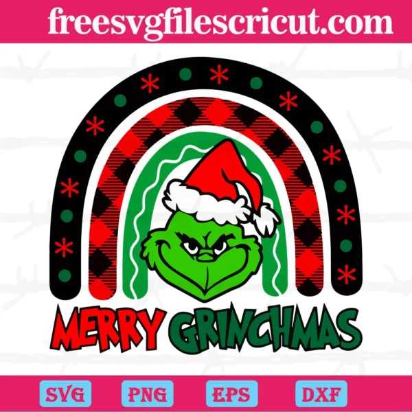 Christmas Rainbow Merry Grinchmas, Svg Files