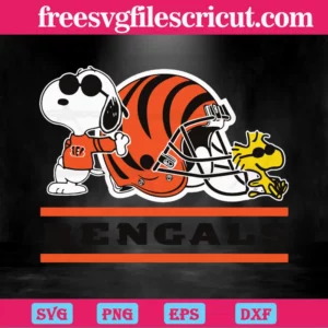 Cincinnati Bengals Snoopy Woodstock Football Team, Laser Cut Svg Files Invert