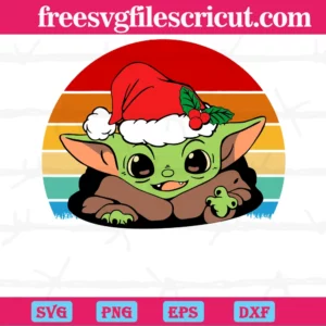 Cute I Am Adore You Must Christmas Yoda, Svg Png Dxf Eps Cricut Silhouette