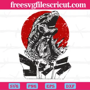 Godzilla Film, Svg Files For Crafting And Diy Projects