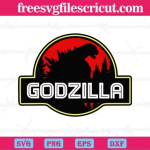 Godzilla Logo, Cutting File Svg