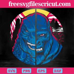 Hail To The Kings Godzilla, Cuttable Svg Files Invert