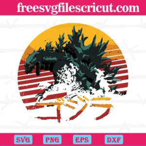 King Of The Monsters Godzilla, Svg Png Dxf Eps Designs Download