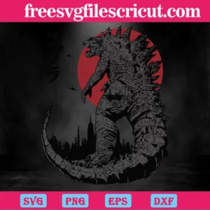 King Under The Sun Godzilla, Vector Files Invert