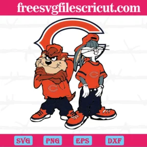 Looney Tunes Hip Hop Chicago Bears, Svg File Formats