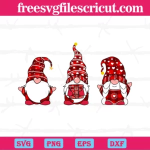 Merry Christmas Chillin With My Gnomies, Vector Illustrations Invert