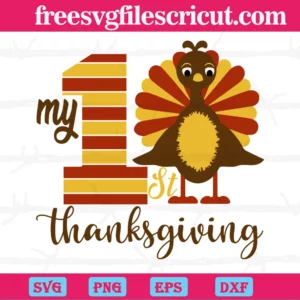 My 1St Thanksgiving Turkey, Vector Illustrations