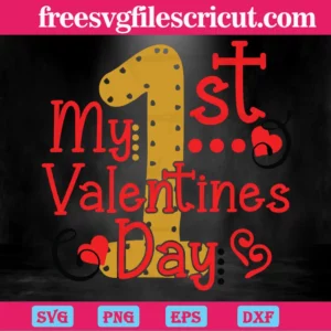 My 1St Valentines Day, Scalable Vector Graphics Invert