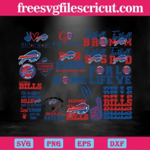 Nfl Team Buffalo Bills, Svg Bundle Invert