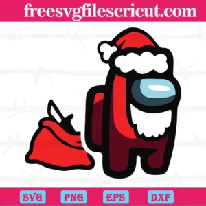 Santa Among Us Christmas, Svg Cut Files