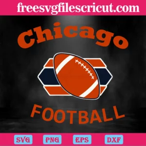 Super Bowl Nfl Teams Logo Chicago Bears Football, Svg Png Dxf Eps Cricut Invert