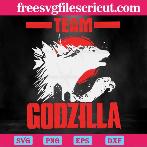 Team Godzilla Movie King Of Monsters, Svg Png Dxf Eps Cricut Silhouette