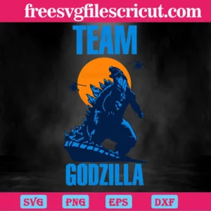 Team Godzilla, Svg Png Dxf Eps Cricut Invert