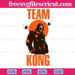Team Kong King Of Monsters, Svg Png Dxf Eps Digital Download