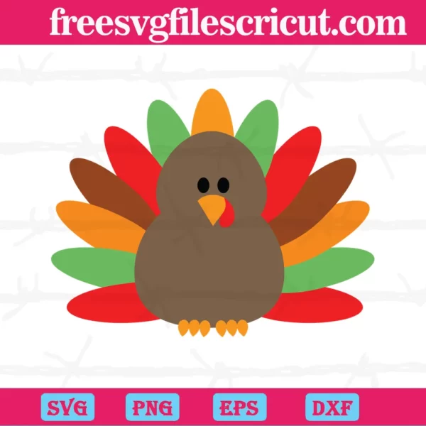 Thanksgiving Turkey Color, Vector Illustrations