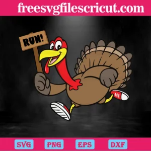 Turkey Costume Adult Running Face Turkey Trot Thanksgiving, Laser Cut Svg Files Invert