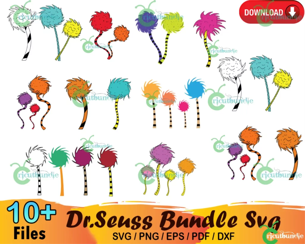 10 Lorax Trees SVG Bundle Lorax SVG Lorax SVG Bundle