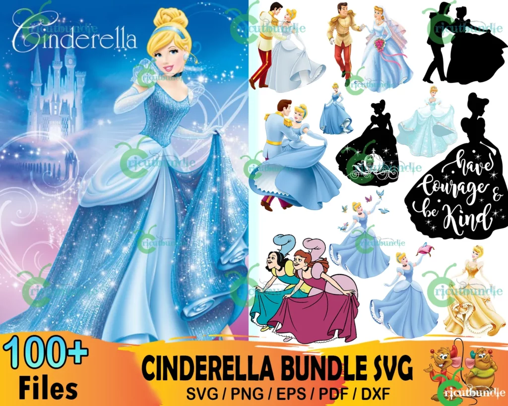 100+ Disney Cinderella Bundle Svg - free svg files for cricut