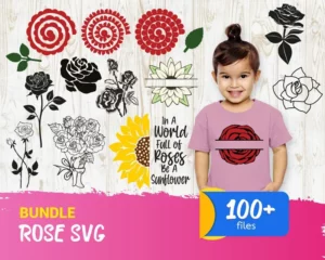 100+ Rose Bundle SVG