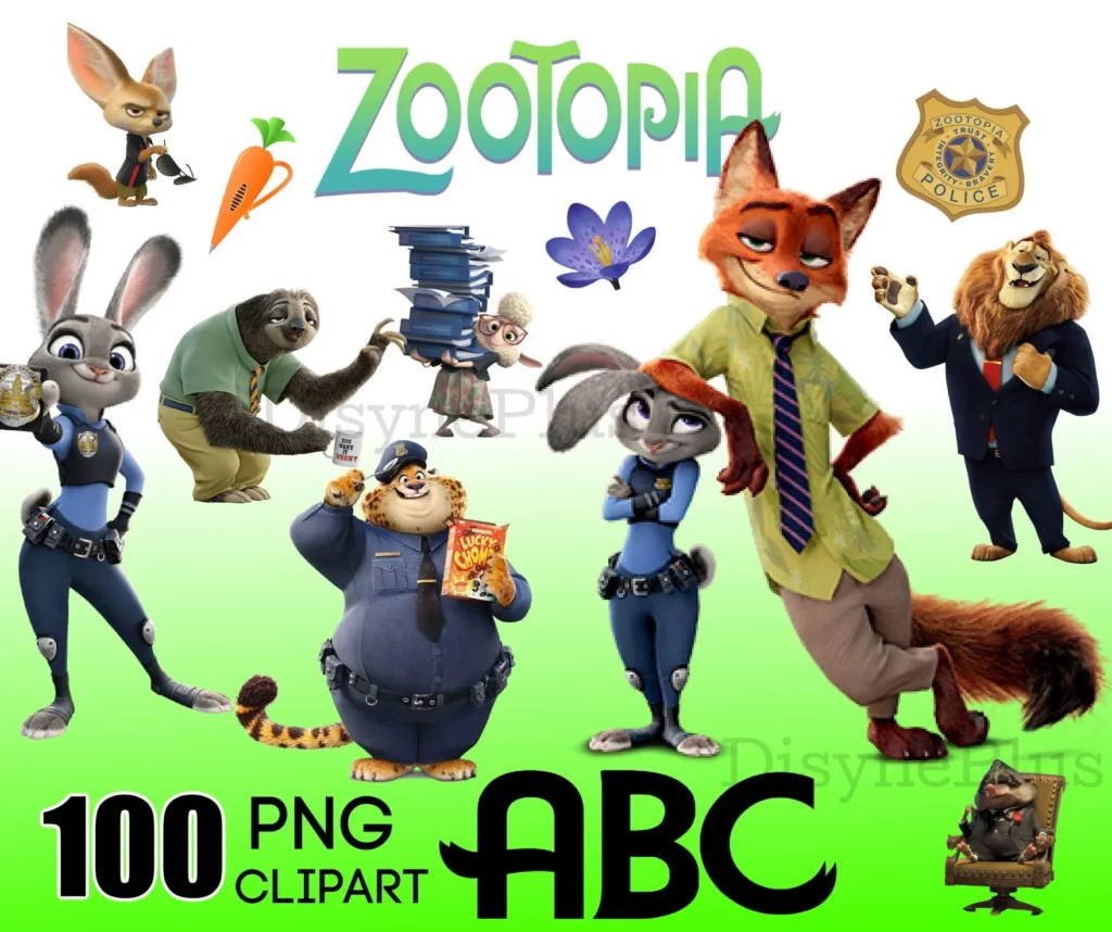 100 Zootopia Png Bundle - free svg files for cricut