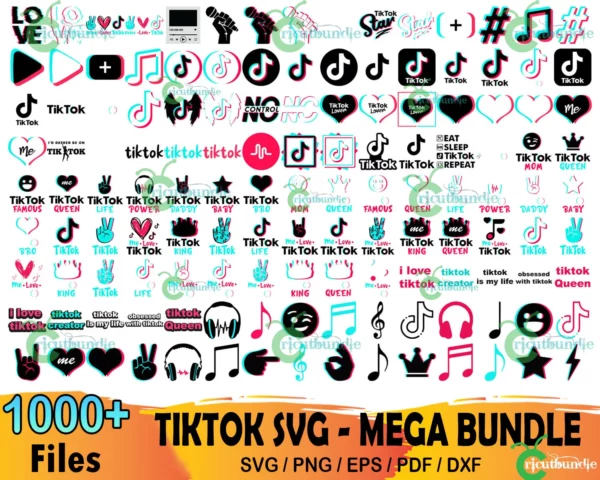 1000+ Tik Tok Logo Bundle Svg