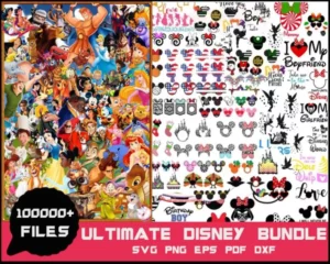 100000+ Ultimate Disney Svg Bundle