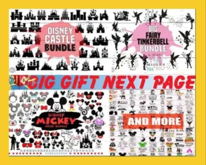 100000+ Ultimate Disney Svg Bundle, Mickey Svg, Princess Svg