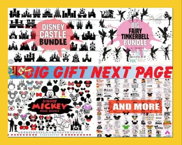 100000+ Ultimate Disney Svg Bundle, Mickey Svg, Princess Svg