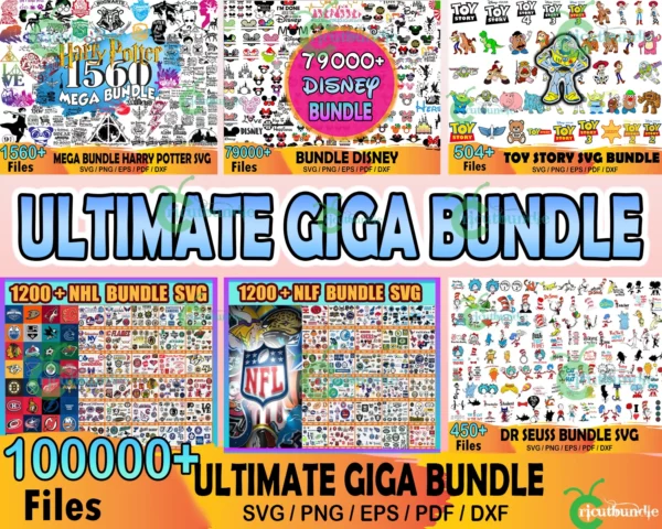 100000+ Ultimate Giga Bundle Svg