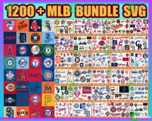 1200+ MLB Team Bundle Svg