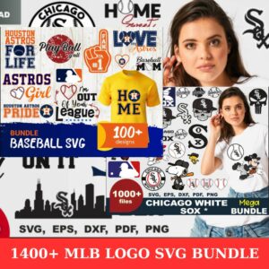 1400 Files MLB logo svg bundle
