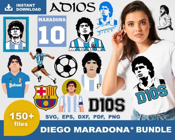 150+ Diego Maradona Svg