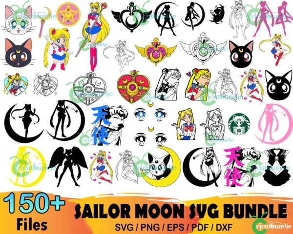 150+ Sailor Moon Bundle Svg